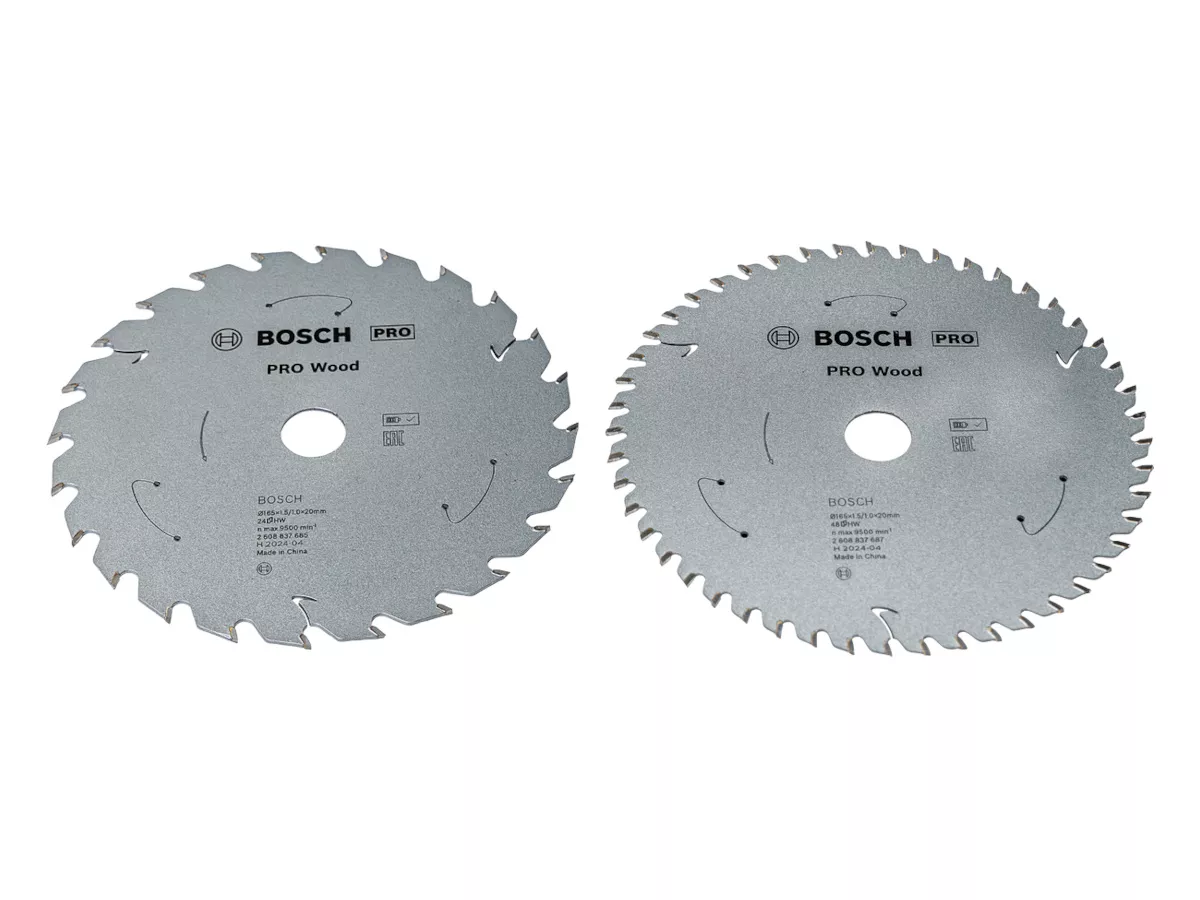 Set 2x lames PRO Wood cordless 165x20mm BOSCH